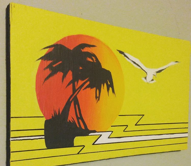 Seagulls and Palm